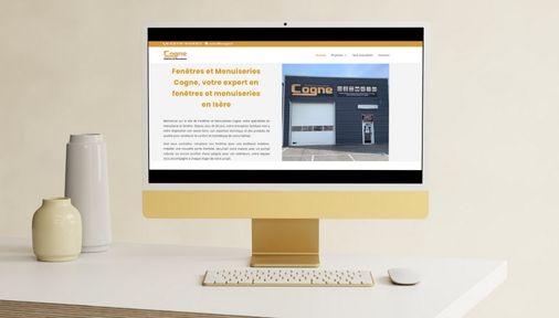 SEO du site Fenêtres et Menuiseries Cogne