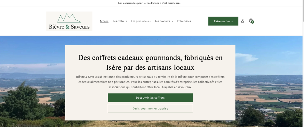 Bièvre & Saveurs – E-commerce